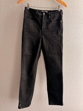 Authentic Everlane Stretch High Rise Slim Straight Cigarette Jeans 🖤 Size 28 Reg